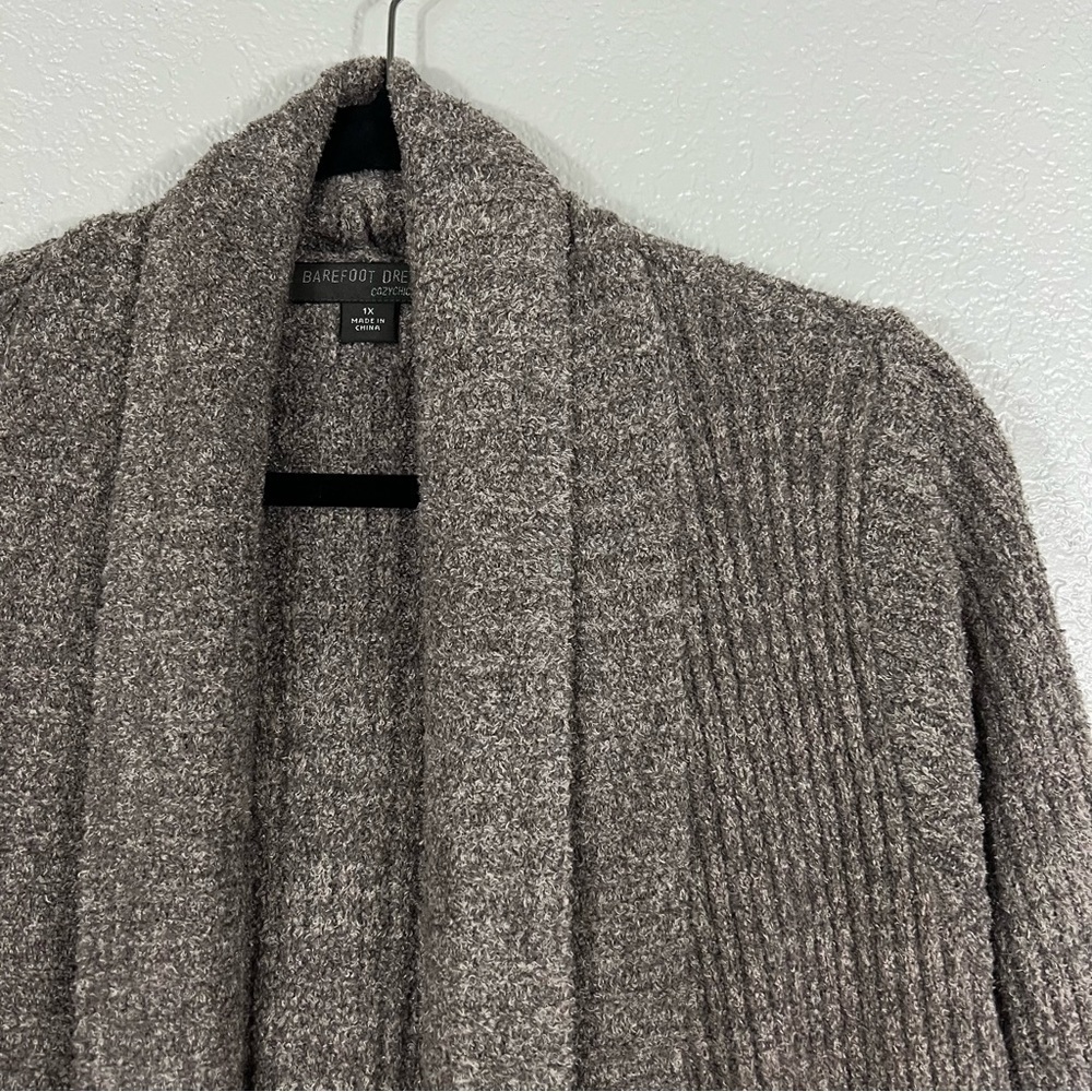 Barefoot Dreams Women's Tan Cardigan - Picture 5 of 8
